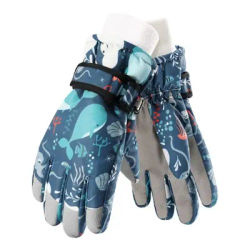 Ski Gloves For Kids Warm Waterproof Windproof Mittens Anti-Slip Windproof Snowboard Gloves For