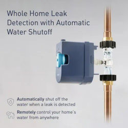 Flo Smart Water Monitor and Automatic Shutoff Sensor, Wi-Fi Water Leak Detector for 3/4-Inch