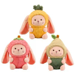 Fruit Bunny Plush Toy Plush Rabbit Doll Bunny Plush Bunny Plushie Bedroom Decor Soft Doll Fruit