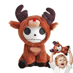 Elk Plush Cute Elk Skeleton Plush Doll Cute And Adorable Home Decoration Animal Pillow For Kids