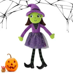 Witch Doll Kids Plush Toys Witch Dolls Lovely Stuffed Witch Doll Kids Plush Toys Halloween Baby Doll