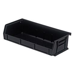 Quantum Food Service QUS232 BK Stack & Hang Shelf Bin - 5 3/8" x 11", Black