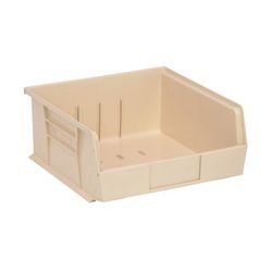 Quantum Food Service QUS235 IV Stack & Hang Shelf Bin - 10 7/8" x 11", Ivory, Beige