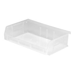 Quantum Food Service QUS236CL Stack & Hang Shelf Bin - 7 3/8" x 11", Clear