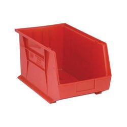 Quantum Food Service QUS260 RD Stack & Hang Shelf Bin - 18" x 11", Red
