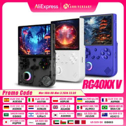ANBERNIC RG 40XXV 64 Bit Linux 4.0'' IPS 640*480 Screen Portable Game Player TV-HD-Out 3200mAh Battery RGB joystick RG40XXV