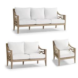 Surrey Hill Seating Replacement Cushions - Loveseat, Solid, Rumor Vanilla Loveseat - Frontgate