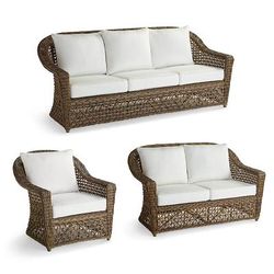 Santa Rosa Seating Replacement Cushions - Chaise, Stripe, Resort Stripe Seaglass - Frontgate