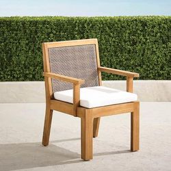 Marella Dining Chair Cushion - Resort Stripe Dove - Frontgate