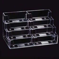 1PC 8-cell business card holder creative transparent card, business case large capacity, business card case
