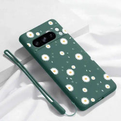 Pixel 8 Pro White Flower Bracelet Silicone Phone Case For Google Pixel 8Pro 8 8A 5 3XL 3A 4 4A 5 7