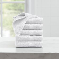 BH Studio 6-PC Wash Cloth Set by BH Studio in White