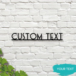 TEMU [2d Flat] Custom Metal Name Sign - Personalized Iron Wall Cut-out For Housewarming, Front Door, Garden Decor - Ideal For Christmas, Halloween, Back To School