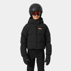 Helly Hansen Juniors' Nora Short Puffy Ski Jacket Black 140/10