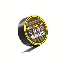 "TEMU Super Strong Adhesive & Waterproof Joist Tape For Decks - 1.97" X 49.21' Roll, Weather-resistant Butyl Sealant For Wood Joists, Beams & Roofs"