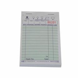 National Checking Company 210 Guest Check - (1) Part Booked, (13) Lines, Green