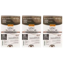 GUAM® Upker Kolor Tinta Capelli Biondo Scuro Intenso 6.0 Idf Set da 3