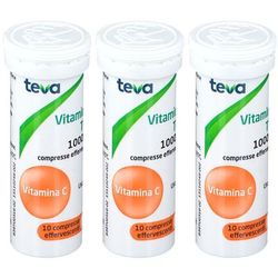 Vitamina C Teva Compresse effervescenti Set da 3 3x10 pz