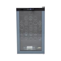 Avanti WC34N2P 19 1/2" 1 Section Commercial Wine Cooler w/ 1 Zone - 34 Bottle Capacity, 120v, Silver