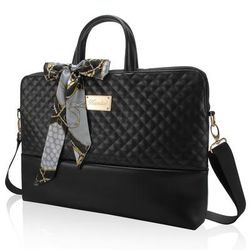 TEMU Kamlui Women's Laptop Bag 15.6 Inch 16 Inch Slim Cute Fashionable Compatible With Macbook Portable Messenger Travel Business Briefcase