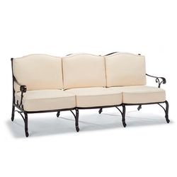 Orleans Seating Replacement Cushions - Ottoman, Custom Sunbrella Rain, Rain Gingko - Frontgate