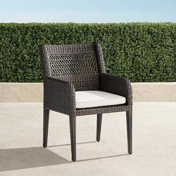 Set of 2 Pasadena Dining Replacement Cushions - Dining Arm Chairs, Quick Dry, Vista Boucle Glacier - Frontgate