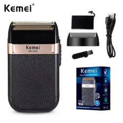 Kemei KM-2024 USB Charging Electric Shaver For Men Reciprocating Twin Blade Razor Shaver Beard Trimmer Shaving Machine