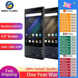 Original BlackBerry Key2 LE 4G Mobile Phone Unlocked 4.5''Display 13MP+5MP Camera 3GB/4GB RAM 32GB/64GB ROM Octa Core CellPhone