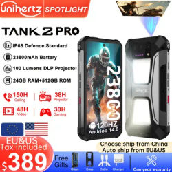 Unihertz 8849 tank 2 Pro rugged phone Android 14 24GB 512GB with 23800mAh battery superior projection 6.79 "FHD waterproof phone