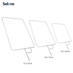 Selens Stainless Steel Flag Panel 45X60CM,60X75CM,75X90CM Reflector Diffuser for Photographic Studio