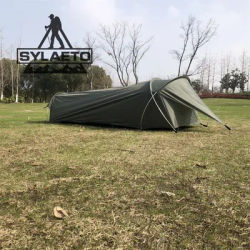 1 person bivy tent for camping, hiking, army green color