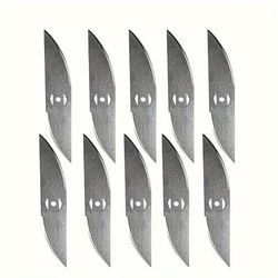 TEMU 10-pack Stainless Steel S-shaped Blades For Pole Trimmer Head Set, Durable Replacement Parts For Multi- Garden Tools