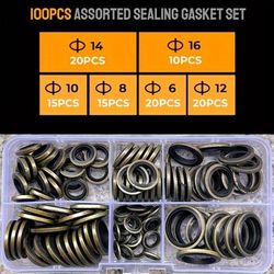 TEMU 100/245pcs High Pressure Hydraulic Rubber Oil Pipe Seal Gasket Nbr Ring Assortment Kits Oil Pipe Seal Ring Rubber Gasket