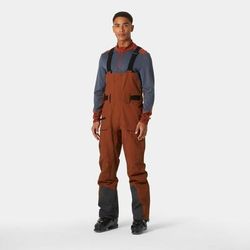 Helly Hansen Men's Sogn Bib Shell Ski Trousers Red S