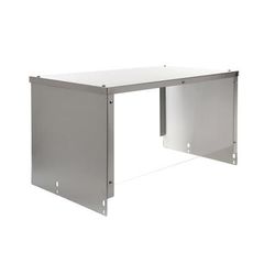 BevLes BVSG-18-2 18" Sneezeguard for 2 Well Steam Table, Aluminum w/ Acrylic Panel, Clear