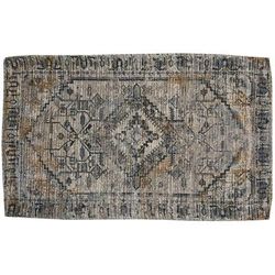 Milan Washable Rug by BrylaneHome in Grey (Size 18" X 30")