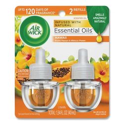 Air Wick 85175 Scented Oil Twin Refill, Hawai'i Exotic Papaya/Hibiscus Flower, 0.67 oz RAC85175