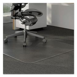 Alera MAT4660CLPR Moderate Use Studded Chair Mat for Low Pile Carpet, 46 x 60, Rectangular, Clear ALEMAT4660CLPR