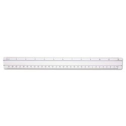 Acme 15571 12" Magnifying Ruler, Standard/Metric, Plastic, Clear ACM15571