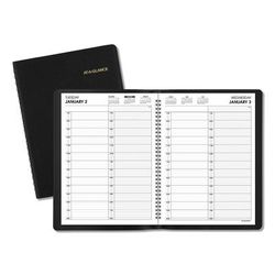 At-A-Glance 70-222-05 Two-Person Group Daily Appointment Book, 11 x 8, Black Cover, 12-Month (Jan to Dec): 2024 AAG7022205