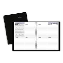 At-A-Glance G535-00 DayMinder Open-Schedule Weekly Appointment Book, 8.75 x 7, Black Cover, 12-Month (Jan to Dec): 2024 AAGG53500