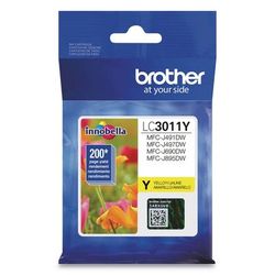 Brother LC3011Y Ink, 200 Page-Yield, Yellow BRTLC3011Y