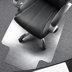 Floortex 1115223LR Chairmat, w/Lip, Lip 10" x 20", 48" x 60", Clear