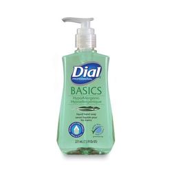 Dial Professional 33256 Basics MP Free Liquid Hand Soap, Unscented, 7.5 oz Pump Bottle, 12/Carton - Case of 12 DIA33256CT