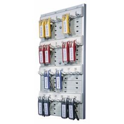 Durable Office Products Corporation 1956-10 Key Rack, 24-Tag Capacity, 8 3/8" x 1 3/8" x 14 1/8", Gray Plastic DBL195610