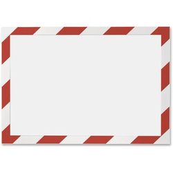 Durable Office Products Corporation 4770132 Self Adhesive Frame, Ltr, Red/White - Pack of 2 DBL4770132
