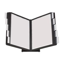 Durable Office Products Corporation 552201 Desk Unit 10 - Support Letter 8.50" x 11" Media - Sturdy, Rugged, Anti-glare - Black - Metal Base, Polyprop