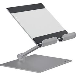 Durable Office Products Corporation 894023 Up to 13" Screen Support - 2.20 lb Load Capacity - 8.1", x 6.7" x 5.4" Depth - Tabletop - Aluminum - Silver