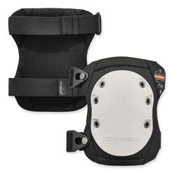 Ergodyne 18315 ProFlex 315 Abrasion-Resistant Knee Pads, Long Textured White Hard Cap, Buckle Closure, Pair, Ships in 1-3 Business Days - 1 Pair EGO18