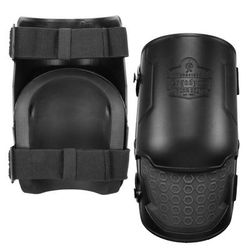 Ergodyne 18360 Proflex 360 Hard Shell Hinged Knee Pads w/Non-Marring Cap, Buckle, One Size Fits Most, Black, Pair, Ships in 1-3 Bus Days - 1 Pair
